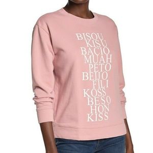 NWOT J.Crew Kiss Sweatshirt 😘 💕